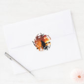 Sticker Rond Cercle des flames (Enveloppe)