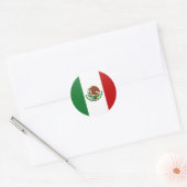 Sticker Rond Cercle Drapeau de qualité mexicaine (Enveloppe)
