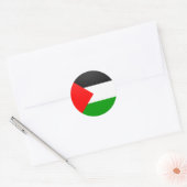 Sticker Rond Cercle du drapeau de qualité palestinienne (Enveloppe)