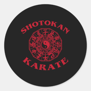 Sticker Rond Cercle du zodiaque de karaté Shotokan