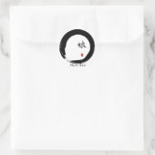 Sticker Rond Cercle Enso avec symbole pour fille (Sac)