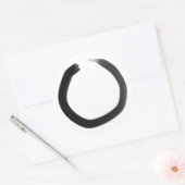 Sticker Rond Cercle Enso Bouddhiste Zen (Enveloppe)