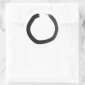 Sticker Rond Cercle Enso Bouddhiste Zen (Sac)