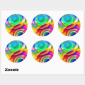 Sticker Rond Cercle Frenzy (Feuille)