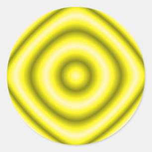 Sticker Rond cercle jaune