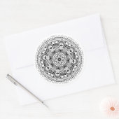 Sticker Rond Cercle Mandala (Enveloppe)