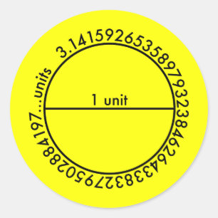 Sticker Rond Cercle Pi