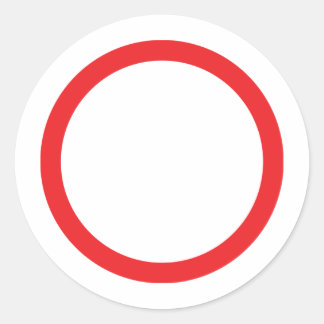 Sticker Rond cercle rouge