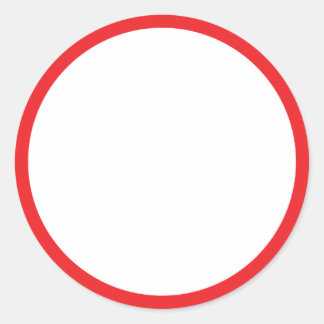 Sticker Rond cercle rouge
