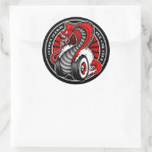 Sticker Rond Cercle rouge 3 pouces (Sac)