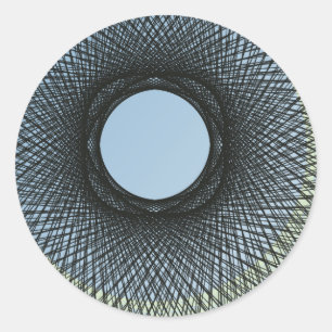 Sticker Rond cercle se fondre en harmoniser avec l'art abstrait