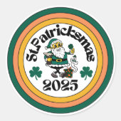 Sticker Rond Cercle St.Patricksmas 2025 (Devant)