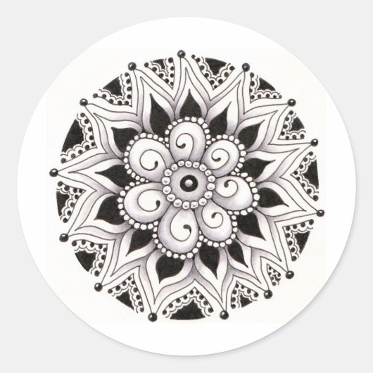 Sticker Rond Cercle trois (Devant)