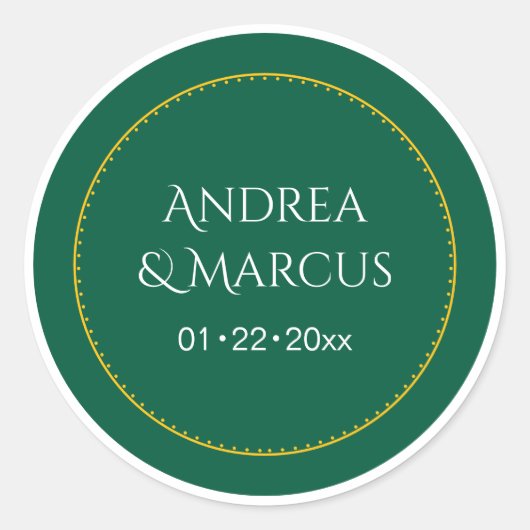 Sticker Rond Cercle vert de la forêt (Devant)