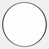 Sticker Rond Cercle vide (Ajouter Votre Texte) (Devant)