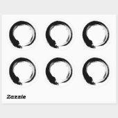 Sticker Rond Cercle Zen Enso (Feuille)