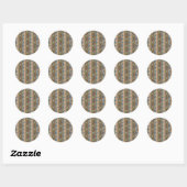 Sticker Rond Cercles Abstraits (Feuille)