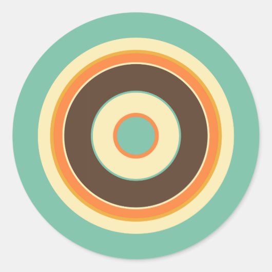 Sticker Rond Cercles colorés 02 (Devant)
