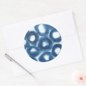 Sticker Rond Cercles d'impression d'aquarelle Indigio (Enveloppe)