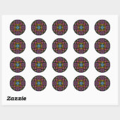 Sticker Rond Cercles Galore (Feuille)
