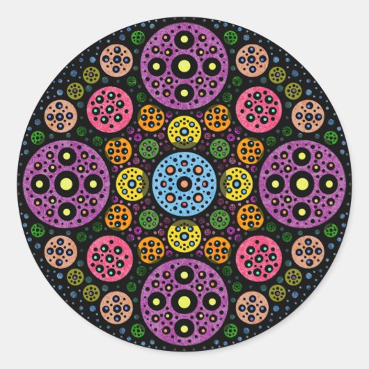 Sticker Rond Cercles Galore (Devant)