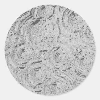 Sticker Rond Cercles graphiques - ARGENT