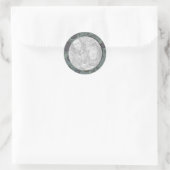 Sticker Rond cercles gris modèle (Sac)