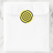 Sticker Rond Cercles hypnotiques (Sac)