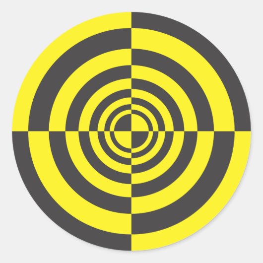 Sticker Rond Cercles hypnotiques (Devant)