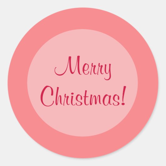 Sticker Rond Cercles rouges (Devant)