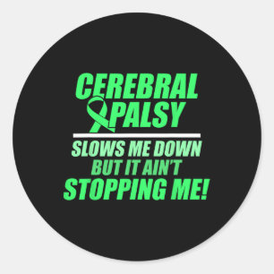 Sticker Rond Cérébral Palsy Cp Sensibilisation ralentit le surv