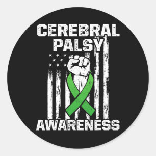 Sticker Rond Cérébral Palsy Cp Sensibilisation Surmonter Nous G
