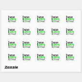 Sticker Rond Cérébral Palsy Je Porte Du Ruban Vert Pour Mon Ami (Feuille)