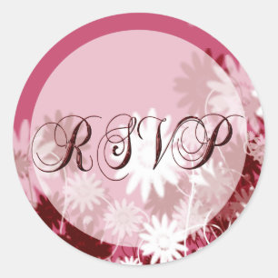 Sticker Rond Cérémonie RSVP Enveloppe Invitation Sceau