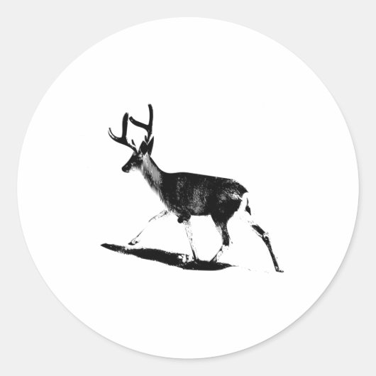 Sticker Rond Cerf (Devant)