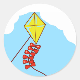 Sticker Rond cerf-volant