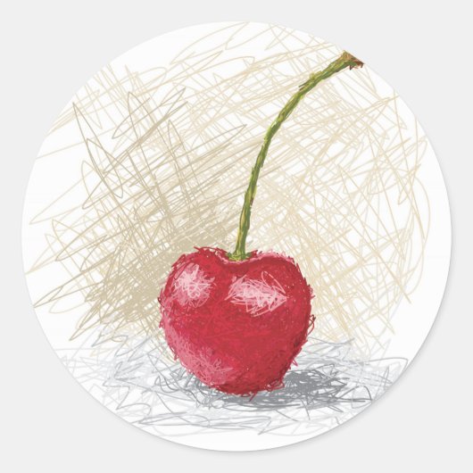 Sticker Rond cerise (Devant)