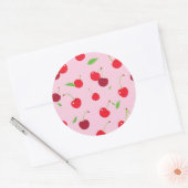 Sticker Rond Cerise 3 (Enveloppe)