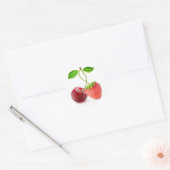 Sticker Rond Cerise et fraise ensemble (Enveloppe)