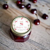 Sticker Rond Cerise sur le Gâteau | Réception de Mariage