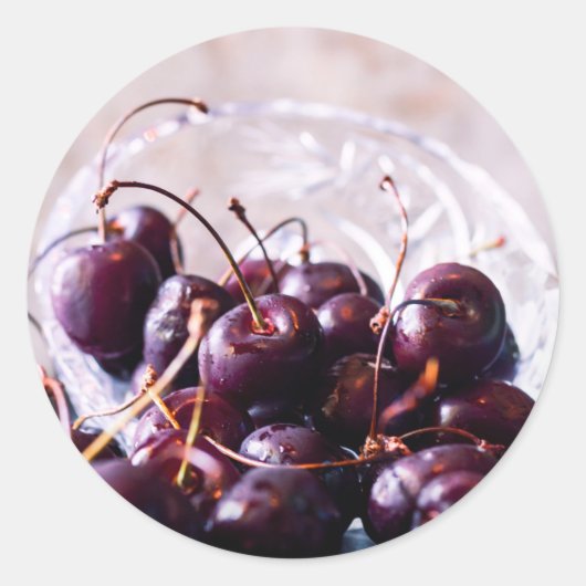 Sticker Rond Cerises (Devant)