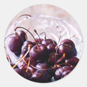 Sticker Rond Cerises