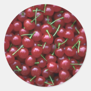 Sticker Rond Cerises