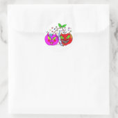 Sticker Rond Cerises en amour (Sac)