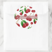 Sticker Rond cerises sucrées en été (Sac)