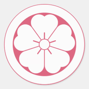 Sticker Rond Cerisier en cercle