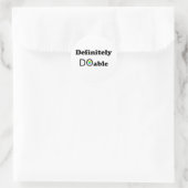 Sticker Rond Certainement faisable (Sac)