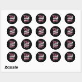 Sticker Rond Certaines Filles Jouent Avec Des Poupées Certaines (Feuille)