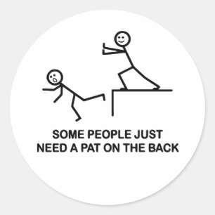 Sticker Rond Certaines Personnes Ont Juste Besoin D'Un Tapis Su