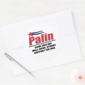 Sticker Rond Certains hommes sont bien pendus, d'autres soutien (Enveloppe)